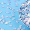 15/30/60g Iridescent Sparkle Seashell PVC Confetti Mermaid Theme Party Decor Glitter Shell Foil Metallic Sequins Under the Sea