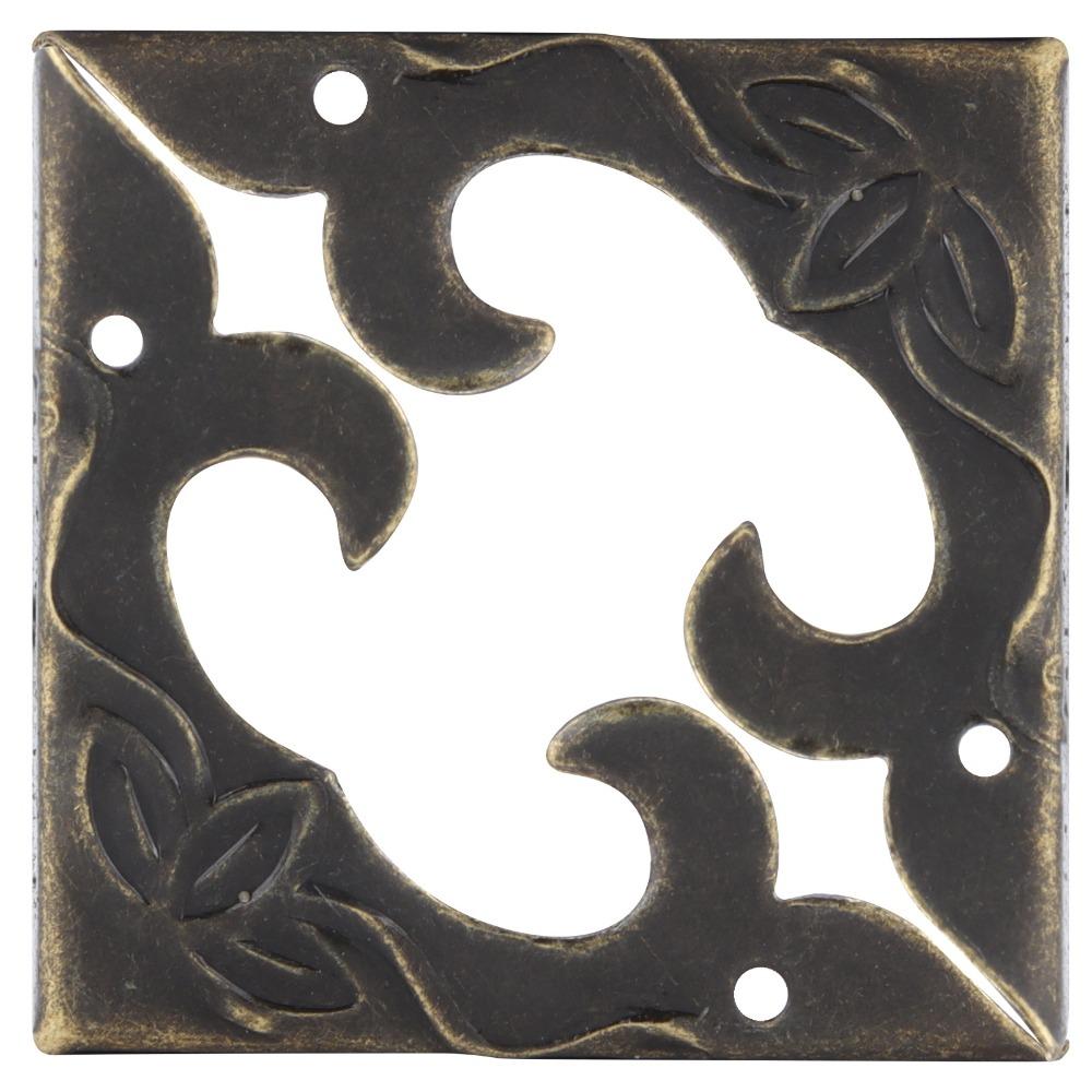 46PCS Bronze Box Hardware Small Size Box Hinges Angle Code Latch Hook Hasp  Cabinet