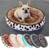 Dropshipping Long Faux Fur Pet Bed Comfortable Waterproof Plush Donut Round Dog Bed Soft Washable Cat Bed Removable Pet Cushion