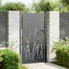 Garden Gate Black 110 X 180 Cm Powder Coated Steel