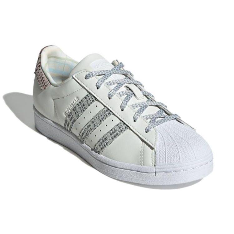 Adidas Superstar Plaid White Women Sneakers White-Tint Legend-Ink Lebume GX2180