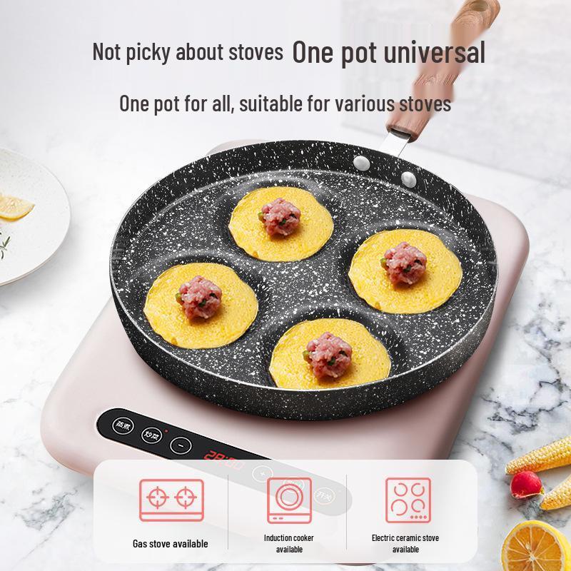 Minai Non-Stick Multi-Hole Frying Pan for Eggs & Burgers