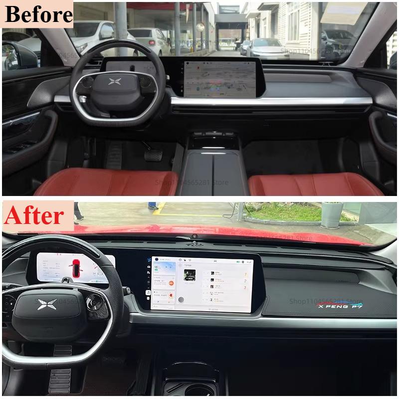 For XPENG P7 2020-2024 Instrument Panel Light Shielding Pad,Car Interior Decoration Modification Accessories Refit