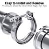 Car 304 Stainless Steel V Band Clamp Kits Turbo Exhaust Pipe Vband Clamp Male Female Flange V Clamp Universal