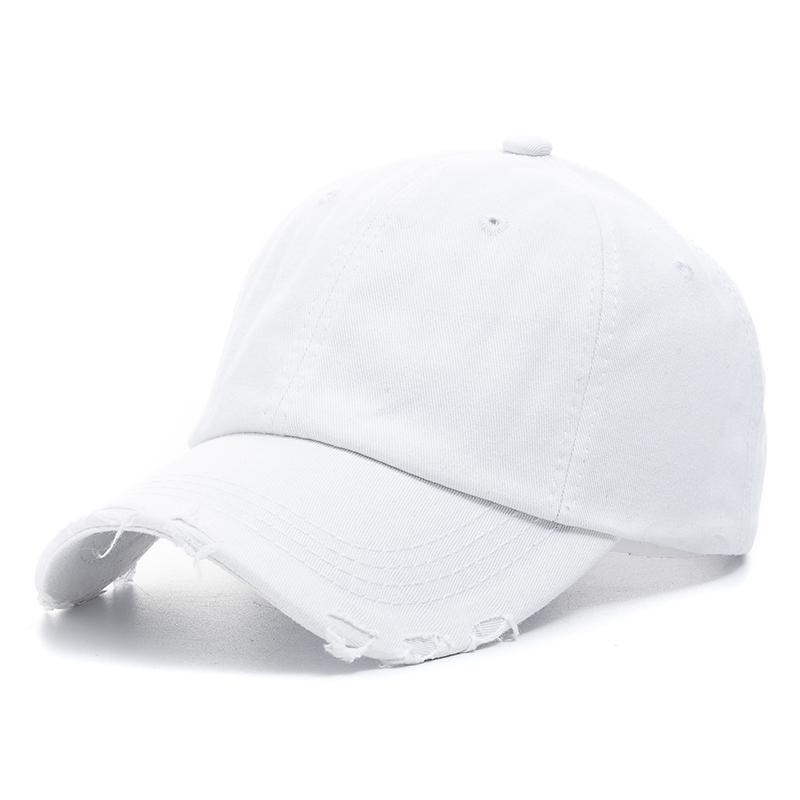 Casquette de Baseball unisexe en coton délavé, de haute qualité, en Denim uni, ajustable, décontractée, pour l'extérieur, Streetwear, à la mode, nouvelle collection