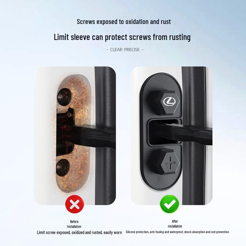 Rustproof Silicone Cover for Lexus Door Stopper (ES260, NX200, RX350, UX300)