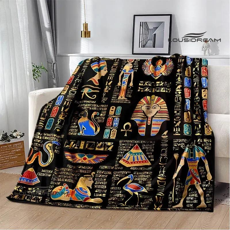 3D Egyptian Pharaoh Oracle Black Cat Printed Blanket Warm Flannel blankets Home bed linings blankets for beds Birthday Gift