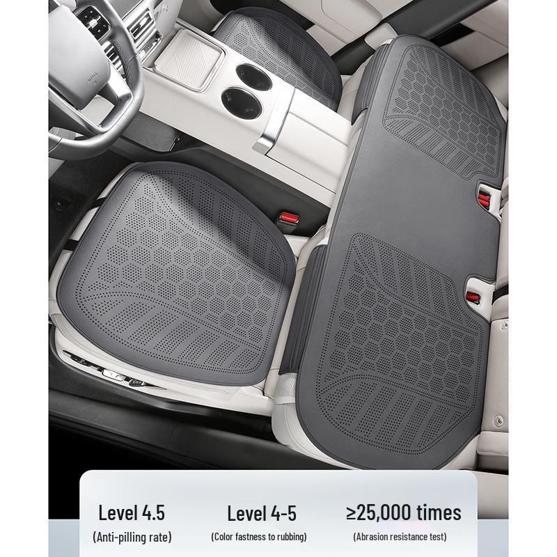 Lila Wildleder Windspiele Autositzkissen: Dünn, Atmungsaktiv, Universell für alle Jahreszeiten, Dreiteiliges Set