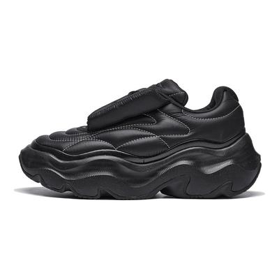 Li Ning Pof Platform Comfortabel Mode Antislip Duurzaam Lage Top Casual Schoenen Dames Casual Schoenen Zwart AZGT072-3