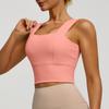 Reggiseno Sportivo con Spalline Larghe Schiena Bella Antiurto Anti-Caduta per Corsa Fitness Push Up