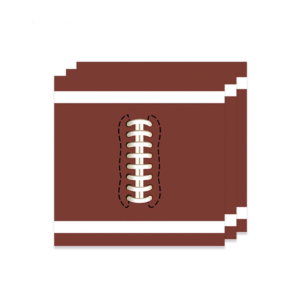 Super Bowl Party Set: Football Plates, Cups, Tablecloth & Cutlery