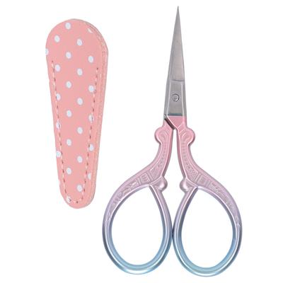 Näh Stickschere Edelstahl Klein Praktisches Handwerkzeug mit Lederschutz