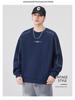 Men's 2025 Autumn/Winter Fleece-Lined Round Neck Sweatshirt - Casual, Loose, High-End Texture, Thick Long Sleeve Top