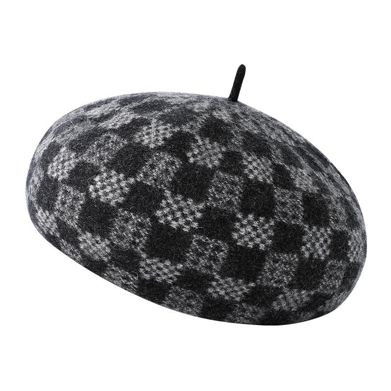 New fashion autumn and winter pumpkin hat 100% pure wool women's fashion woolen hat winter warm wool hat