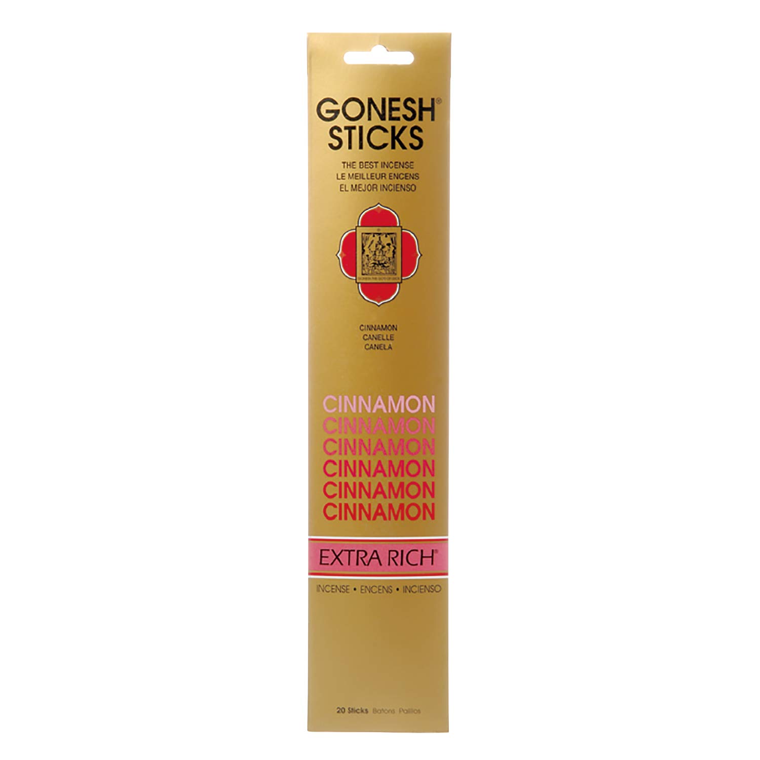 

gonesh Garnesh GONESH Incense Stick Cinnamon 20 pieces 65mm x 7mm x 310mm