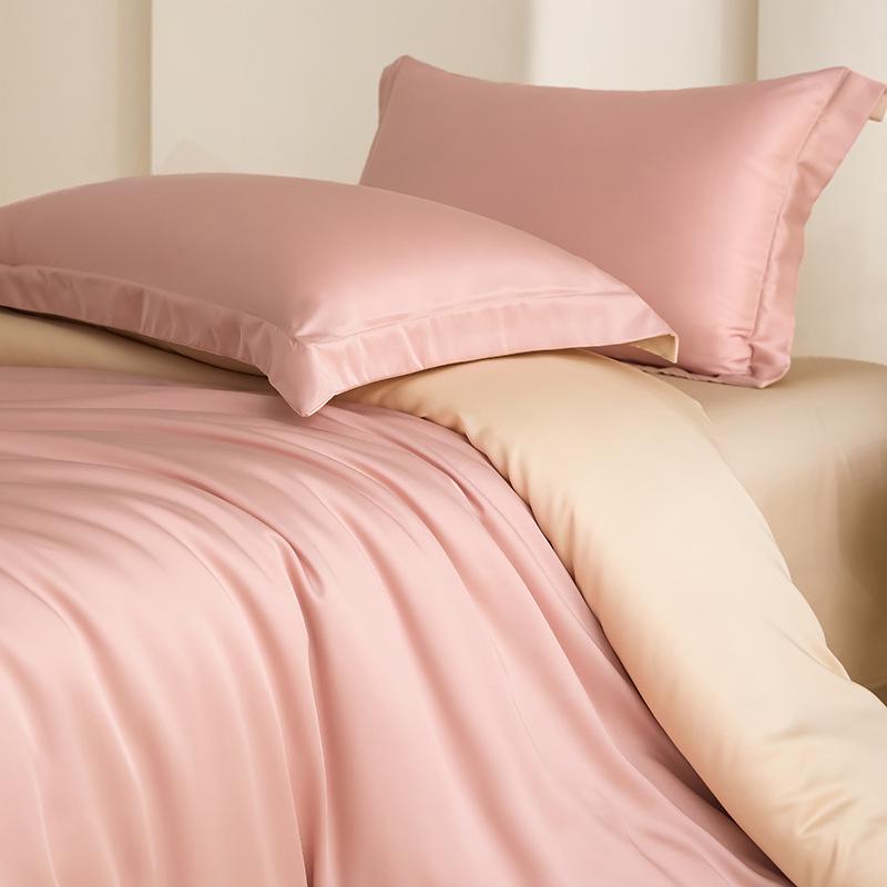 Summer Cooling Tencel Lyocell Ice Silk Bedding Set (4-Piece)