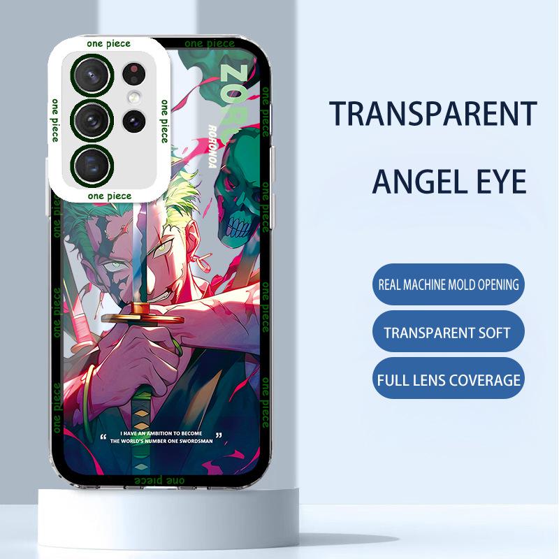 

Прозрачный чехол для телефона Samsung S22, A32, M11 с героями аниме Луффи, Зоро, Гоку и Dragon Ball. Samsung A52 5G