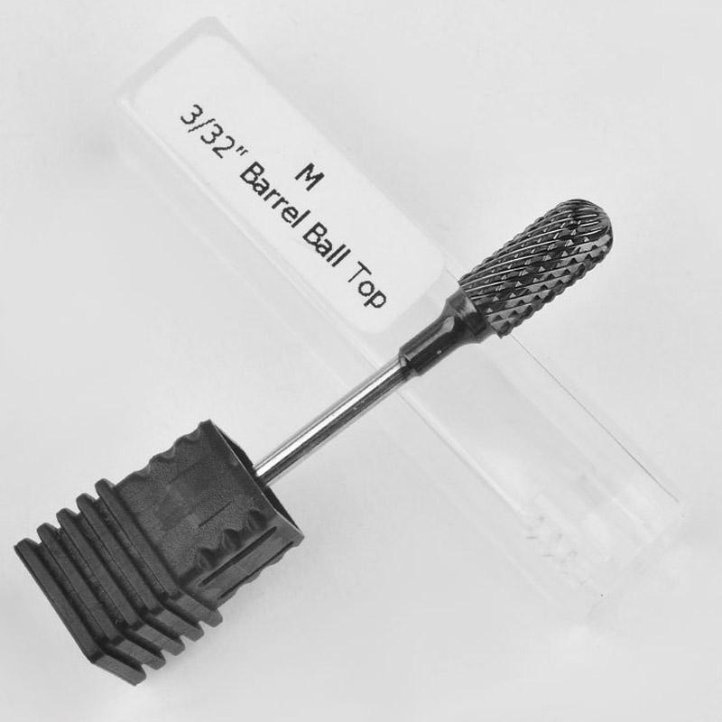 Nail Drill Bits Milling Cutter For Manicure Rotate Black Tungsten Steel Mill Burr Nail Cutter Manicure Pedicure Machine Drill Bit Accessories