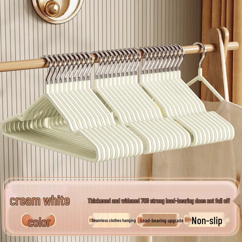 10-Pack Thickened Non-Slip Clothes Hangers for Home & Dorm Use