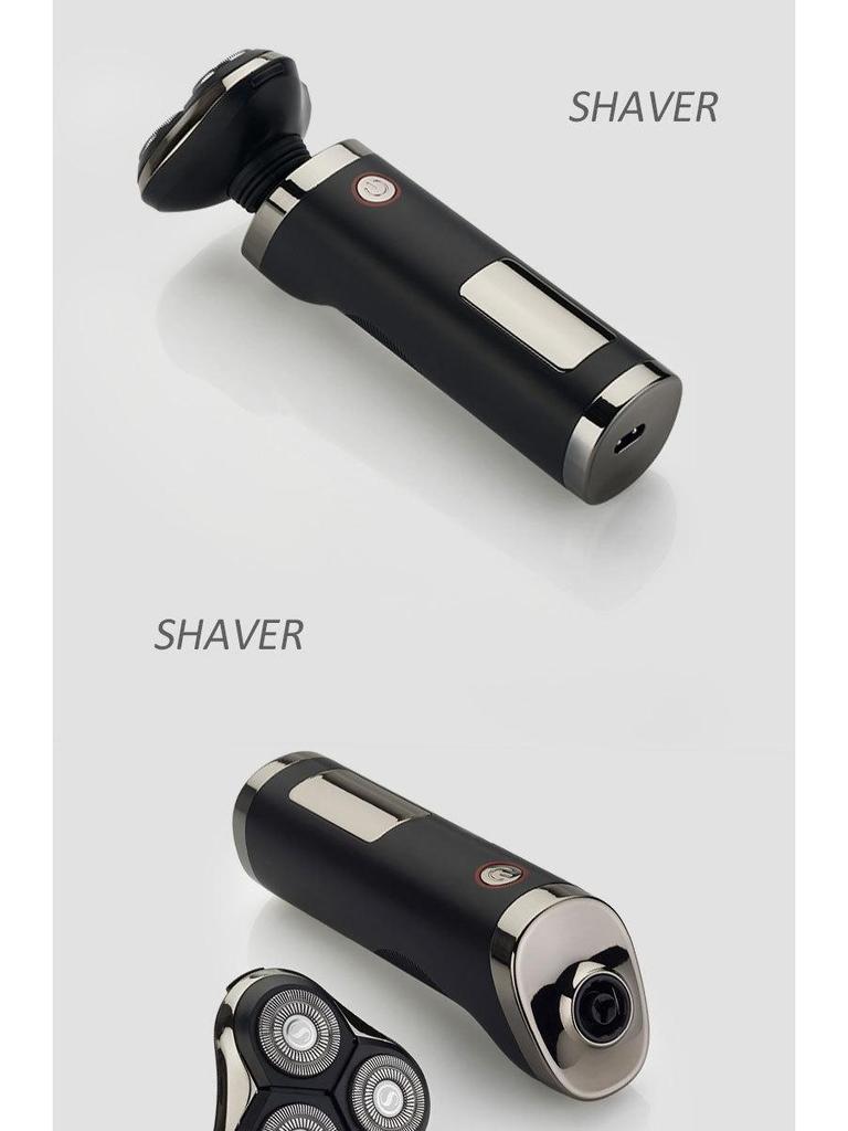 Rechargeable 3-in-1 Waterproof Electric Shaver: Beard Trimmer, Hair Clipper & Nose Trimmer Set