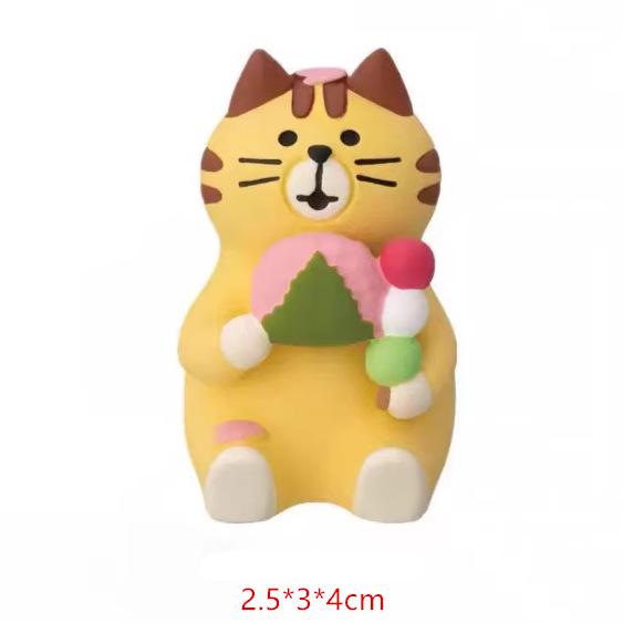 Japanese Zakka Cat Cherry Blossom Season Figure - DIY Resin Craft Gift Ornament