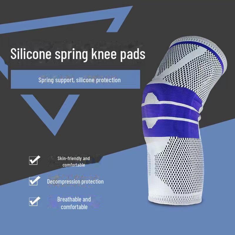 Cycling Silicone Anti-Collision Knee Pads for Mountain Climbing, Running, and Outdoor Sports