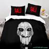 Chainsaw Fright Bedding Set Single Twin Full Queen King Size Halloween Bed Set Aldult Kid Bedroom Duvetcover Sets 3D Print 011