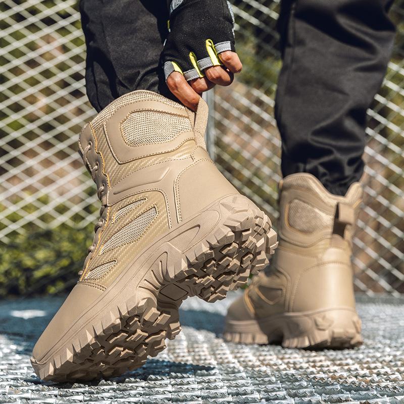 Large size special forces outdoor hiking mountaineering battlefield boots desert non-slip wear-resistant comfortable training boots