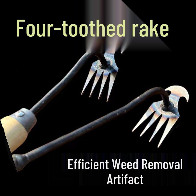 Manganese Steel Handheld Gardening Tool for Root Removal and Soil Loosening