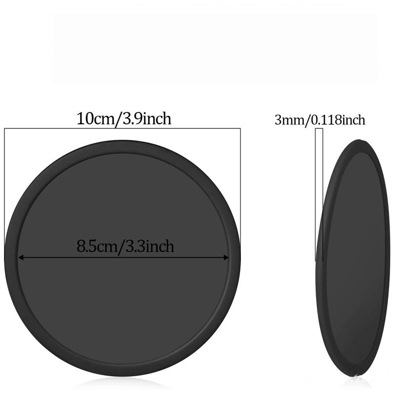 Durable Silicone Drink Coasters with Holder Non-Slip Reusable Cup Pads for Hot Cold Drinks Picnic BBQ Outdoor Daily Use