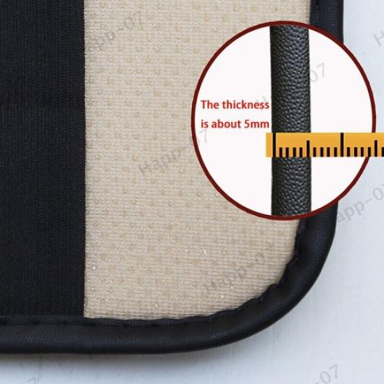 Quilted Embroidery PU Leather Car Armrest Box Cover Pad Center Console Protector