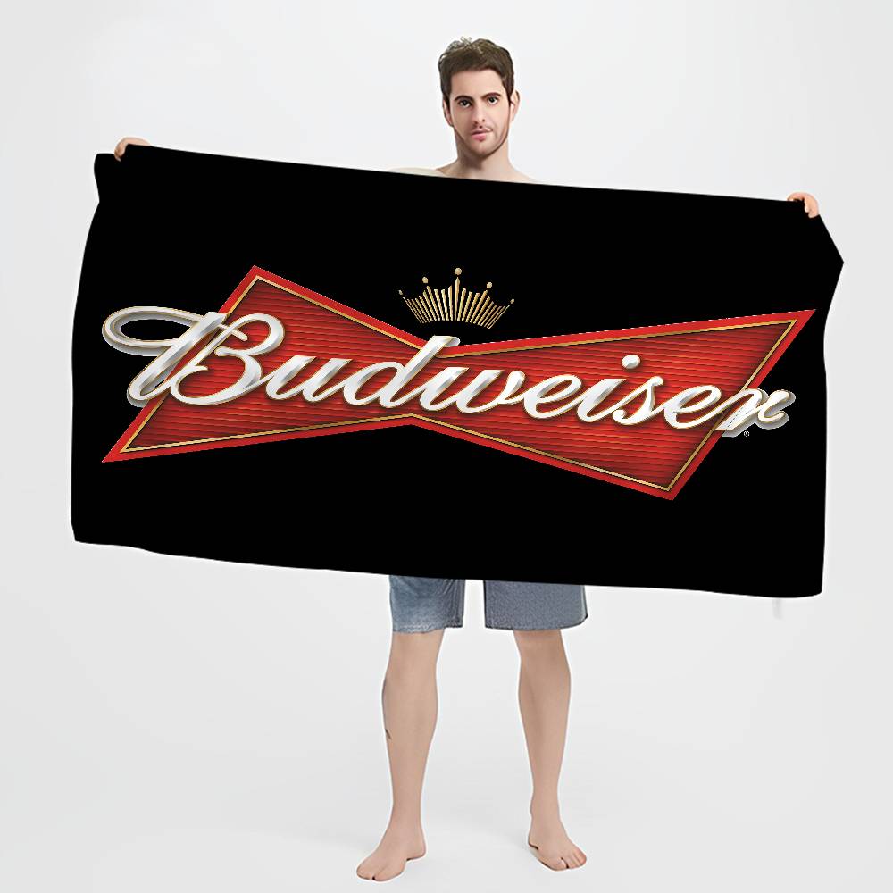 HEISS B-Budweiser Mikrofaser Strandtuch Saugfähig Schnelltrocknend Weich Yoga Schwimmen Resort Bergsteigen Handtuch