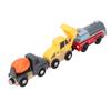 3pcs Magnetic Train Toy Smooth Driving Exquisite Fun Safe Long Lasting Use Locomotive Train Set for