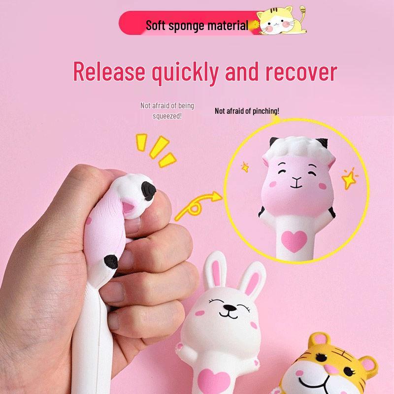 Slow Rebound Children s Stationery: Cute Decompression Spinning Pen Case for Students PU