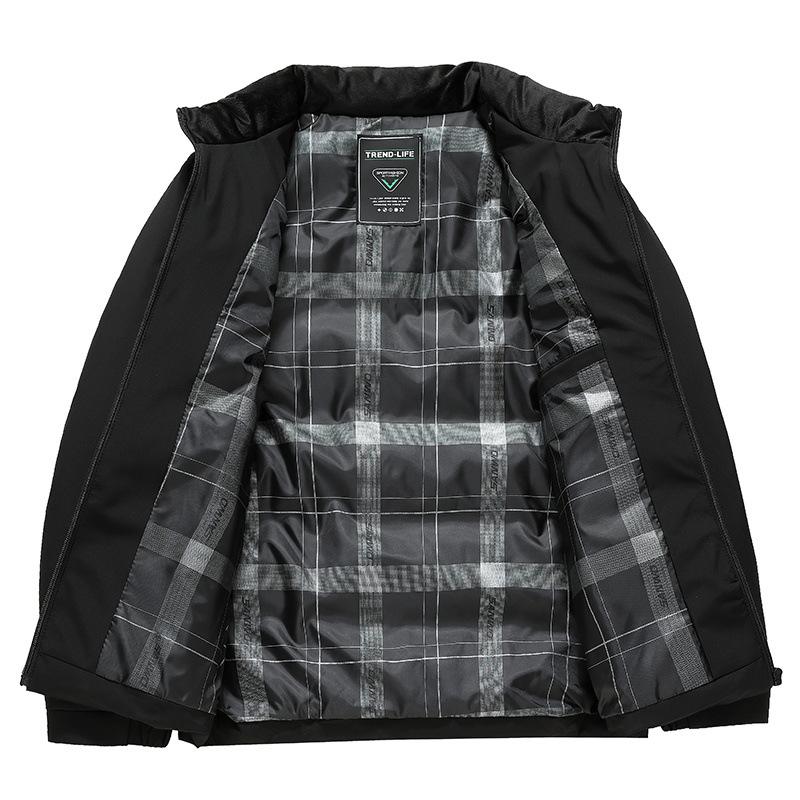 Herren Winter Freizeit Verdickte Baumwolljacken für Mittelalte und Ältere Väter Herbst- und Wintermäntel und Baumwolljacken