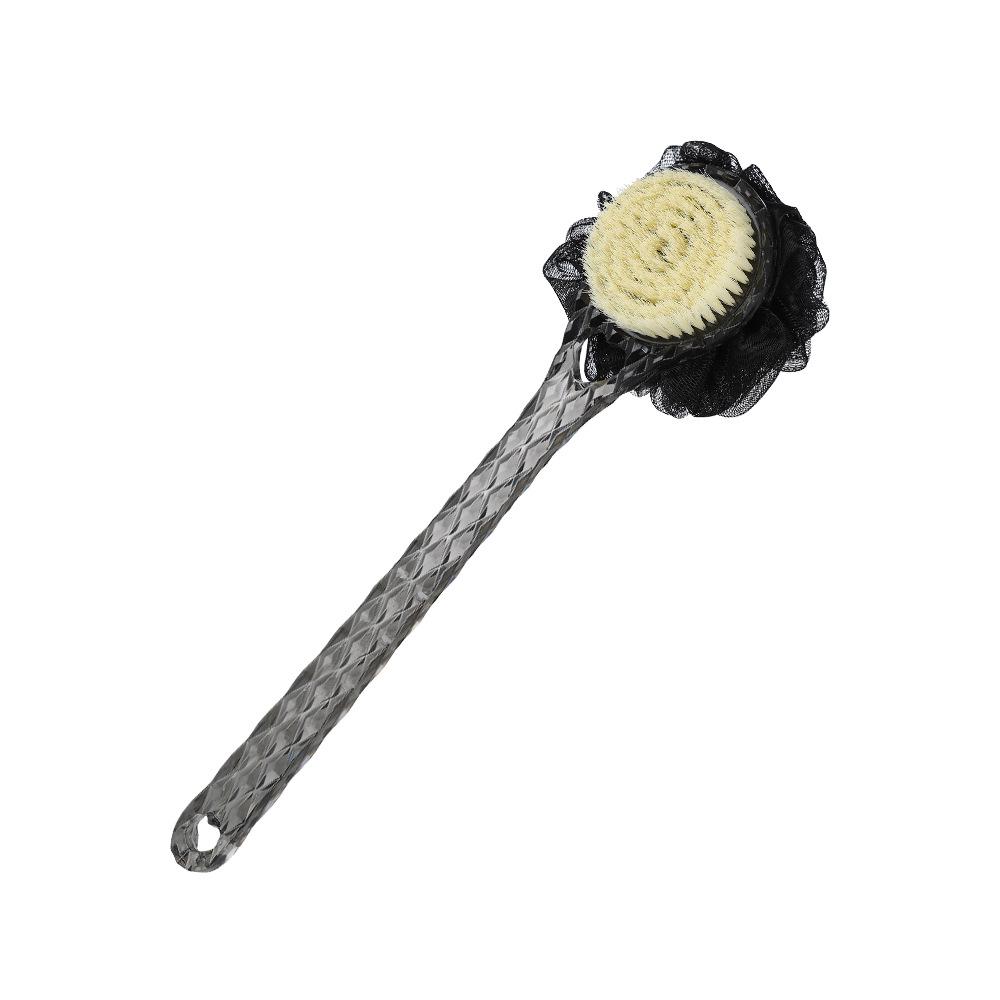 Long-Handle Bath Brush with Soft Bristles, Powerful Mud Scrubber for Women, No Need for Extra Scrubber Cloth