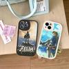 Hot Game The Legend Of Zeldas Leather Phone Case For IPhone 16 14 15 Pro Plus 13 12 11 Pro Max Silicone Cover