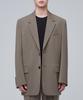 Musinsa Standard Daddy Shoulder Oversized Blazer [Dusty Beige]