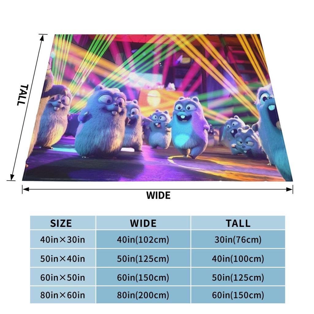 Grizzy Beer Cartoon Blanket Cover Flannel Throw Blanket Home Couch Decoration Soft Warm Bedspreads