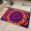 Pattern F-Foreign Pattern Floor Mat Eco Diatomite Antibacterial Odor-Resistant Floor Mat & Drain Pad for Kitchen & Bathroom