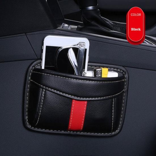 Car Interior Accessories Leather Phone Organizer Storage Bag Holder Universal