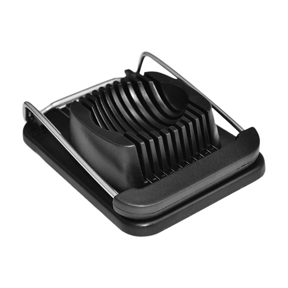 Practical Multi-Functional Egg Slicer Rustproof Plastic Ripe Egg Cutter Hollow Designed Strawberry Slicer Breakfast чёрный
