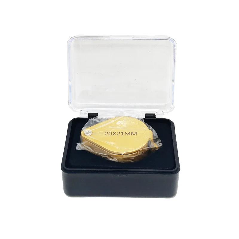 10X 30X Metal Diamond Jewelry Loupe Magnifier Tool Eye Magnifying Glass Equipments Triplet Jewelers Eye Glass Lupa