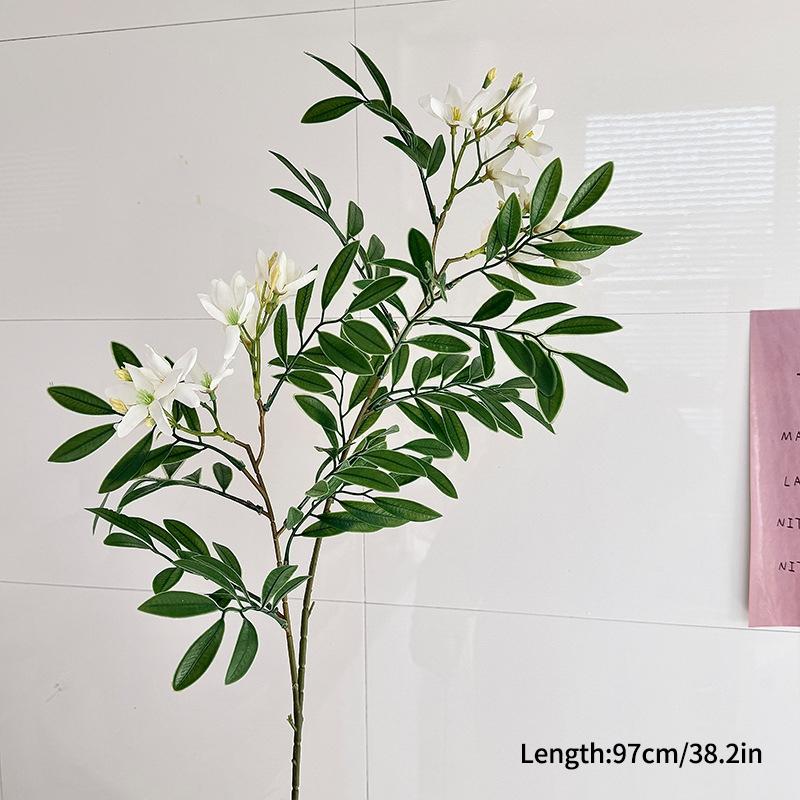 Artificial Flowers Leaves Simulated Green Plant Floral Art Wedding Scene Decor Fake Plants Flower Arrangement Home Decoration