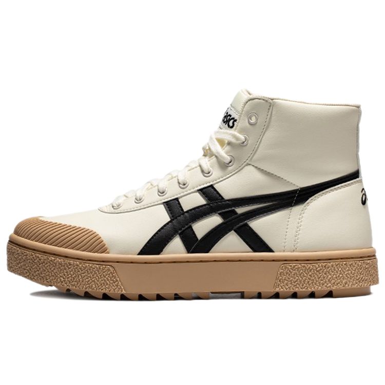 ASICS Court Trail-Hi Beige Black Outdoor Casual High-Top Trainers 1203A180-201 39.5