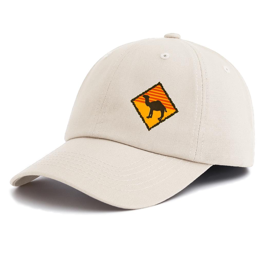 1pc CAMEL Print Baseball Cap for Adults, Minimalist Retro Style Casual Soft Adjustable Dad Hat, Perfect As Gift