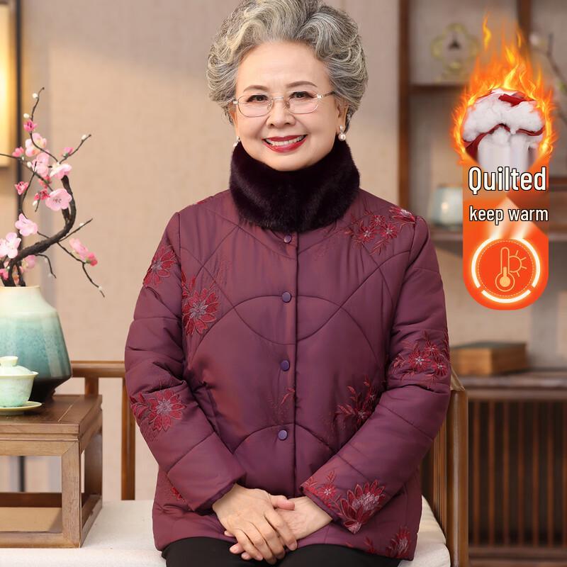 YUZHAOLIN Women s Thickened Winter Padded Jacket 3XL