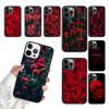 Red Rose Phone Case For iPhone 17 Air 15 16 11 12 13 14 Pro Max Cover For iPhone 17 Air Max Plus Coque Fundas Shell
