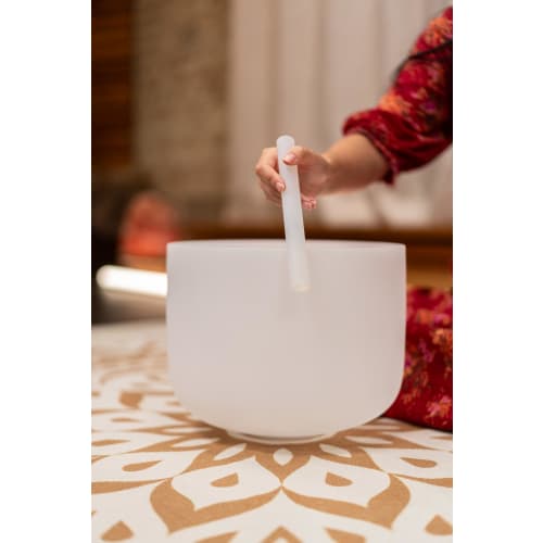 MEINL Sonic Energy Collection Crystal Singing Bowl Rod, Silicone Coated, Medium, 7.8" CSBRM