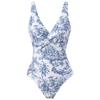 New One-piece Fashionable and Sexy Swimsuit Women's Slim Retro Printed Swimsuit Suit
